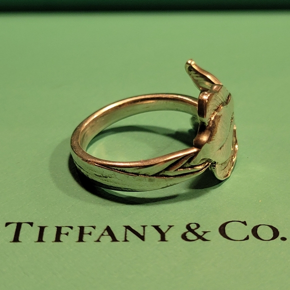 1885 Tiffany and Company IRIS Spoon Ring 57 - Picture 7 of 15
